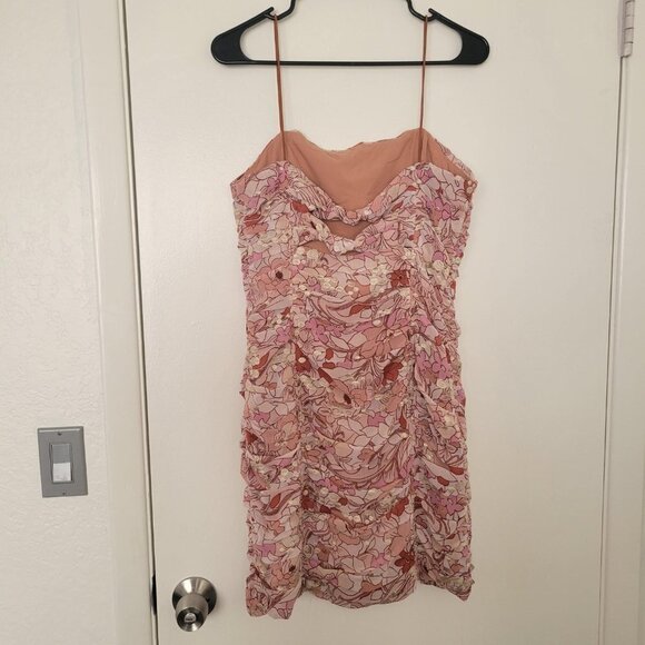 NEW BTFL-Life Women's Large Terra Cotta Ruched Mini Dress Large - Picture 12 of 15